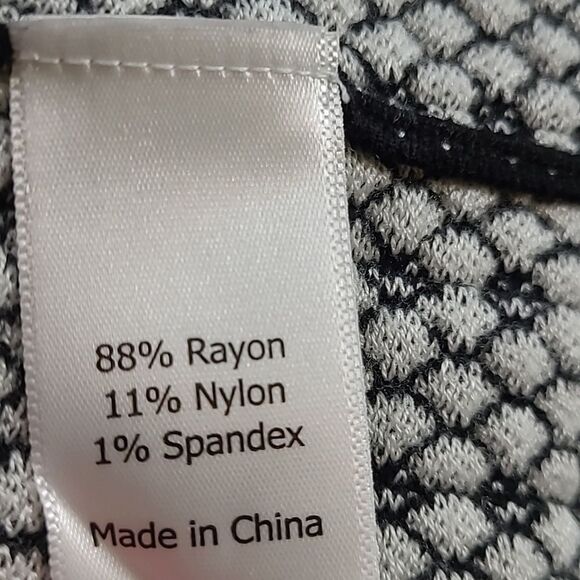 41 HAWTHORN FIT & FLARE SLEEVELESS GRAY BLACK STRETCH CAREER DRESS M MEDIUM - Picture 8 of 11